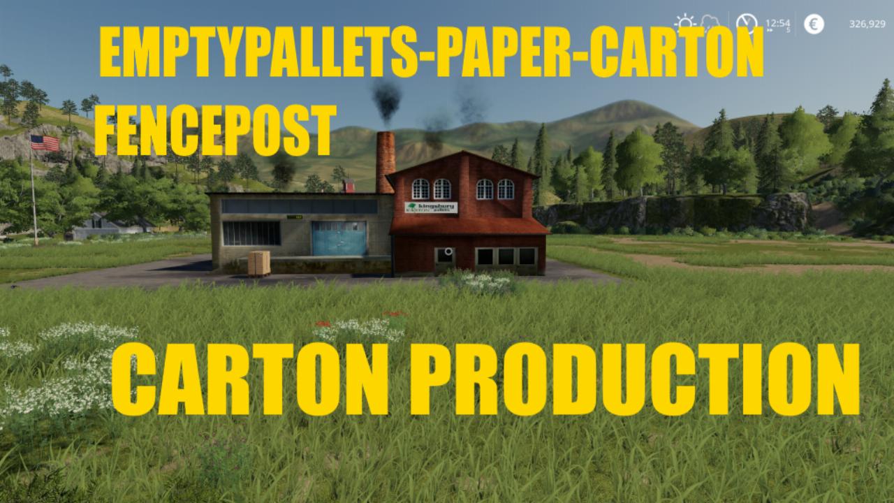  Factory of paper cartons pallets